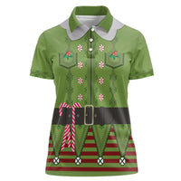 Christmas Costume Elf Women Polo Shirt Classic Green Xmas Style - Wonder Print Shop