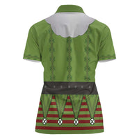 Christmas Costume Elf Women Polo Shirt Classic Green Xmas Style - Wonder Print Shop