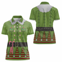Christmas Costume Elf Women Polo Shirt Classic Green Xmas Style - Wonder Print Shop