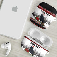 F Caw F Christmas Raven Personalized AirPods Case Holiday Crow Festive - Wonder Print Shop