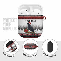F Caw F Christmas Raven Personalized AirPods Case Holiday Crow Festive - Wonder Print Shop