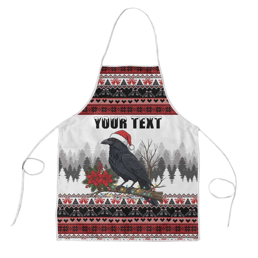 F Caw F Christmas Raven Personalized Apron Holiday Crow Festive - Wonder Print Shop