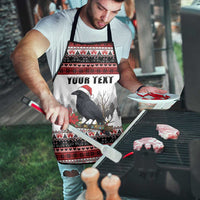 F Caw F Christmas Raven Personalized Apron Holiday Crow Festive - Wonder Print Shop