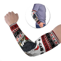 F Caw F Christmas Raven Personalized Arm Sleeves Holiday Crow Festive - Wonder Print Shop