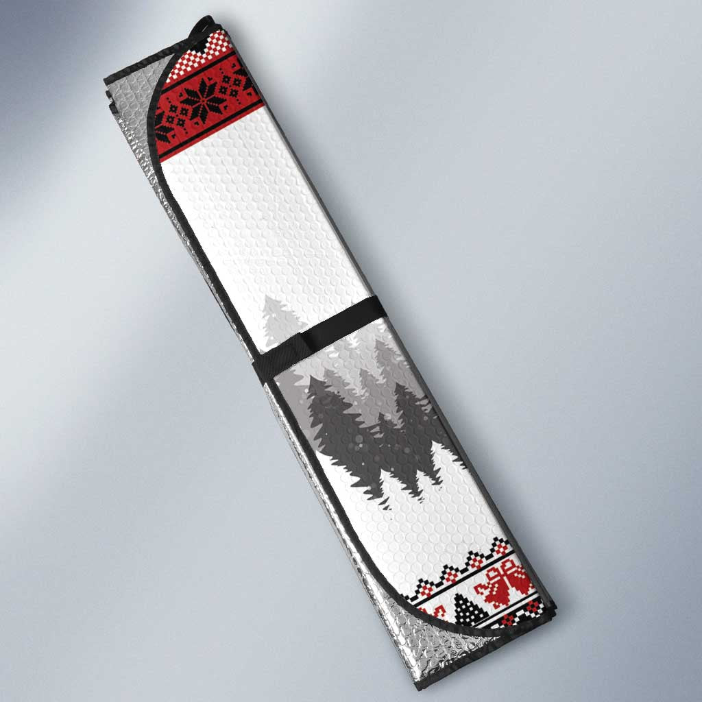 F Caw F Christmas Raven Personalized Auto Sun Shade Holiday Crow Festive - Wonder Print Shop