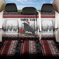 F Caw F Christmas Raven Personalized Back Car Seat Cover Holiday Crow Festive - Wonder Print Shop