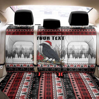 F Caw F Christmas Raven Personalized Back Car Seat Cover Holiday Crow Festive - Wonder Print Shop