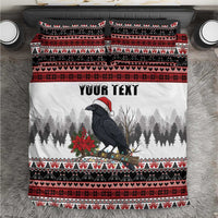 F Caw F Christmas Raven Personalized Bedding Set Holiday Crow Festive - Wonder Print Shop