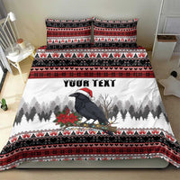 F Caw F Christmas Raven Personalized Bedding Set Holiday Crow Festive - Wonder Print Shop