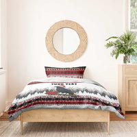 F Caw F Christmas Raven Personalized Bedding Set Holiday Crow Festive - Wonder Print Shop