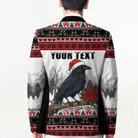F Caw F Christmas Raven Personalized Blazer Holiday Crow Festive - Wonder Print Shop