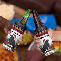 F Caw F Christmas Raven Personalized 4 in 1 Can Cooler Tumbler Holiday Crow Festive - Wonder Print Shop