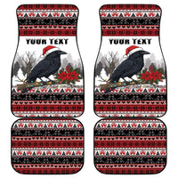 F Caw F Christmas Raven Personalized Car Mats Holiday Crow Festive - Wonder Print Shop