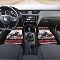 F Caw F Christmas Raven Personalized Car Mats Holiday Crow Festive - Wonder Print Shop
