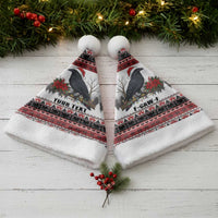 F Caw F Christmas Raven Personalized Christmas Santa Hat Holiday Crow Festive - Wonder Print Shop