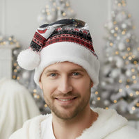 F Caw F Christmas Raven Personalized Christmas Santa Hat Holiday Crow Festive - Wonder Print Shop