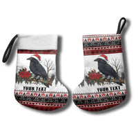 F Caw F Christmas Raven Personalized Christmas Stocking Holiday Crow Festive - Wonder Print Shop