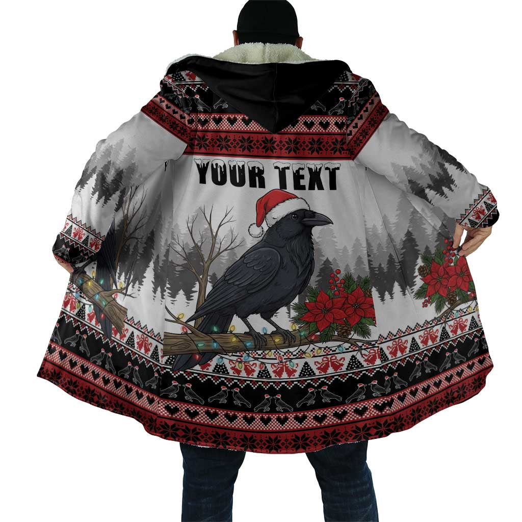 F Caw F Christmas Raven Personalized Cloak Holiday Crow Festive - Wonder Print Shop