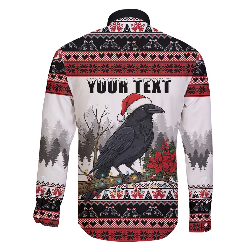 F Caw F Christmas Raven Personalized Family Matching Mermaid Dress and Hawaiian Shirt Holiday Crow Festive - Wonder Print Shop