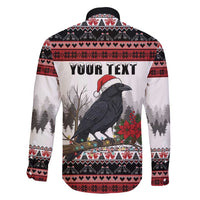 F Caw F Christmas Raven Personalized Family Matching Mermaid Dress and Hawaiian Shirt Holiday Crow Festive - Wonder Print Shop
