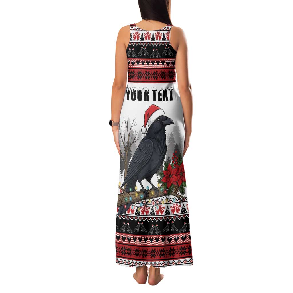 F Caw F Christmas Raven Personalized Family Matching Tank Maxi Dress and Hawaiian Shirt Holiday Crow Festive - Wonder Print Shop