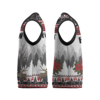 F Caw F Christmas Raven Personalized Christmas Knitted V-Neck Vest Holiday Crow Festive - Wonder Print Shop