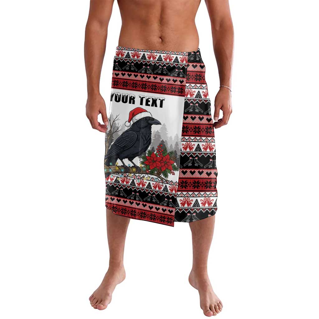 F Caw F Christmas Raven Personalized Lavalava Holiday Crow Festive - Wonder Print Shop
