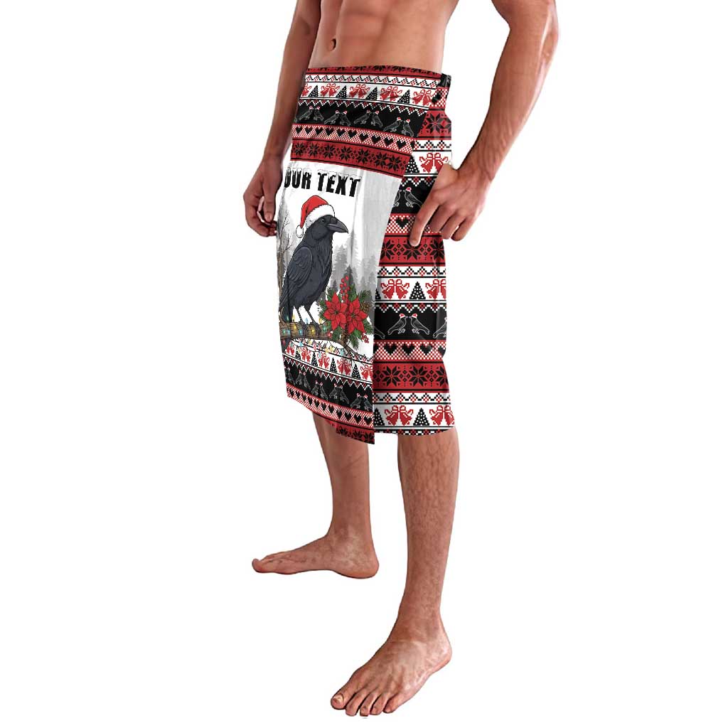 F Caw F Christmas Raven Personalized Lavalava Holiday Crow Festive - Wonder Print Shop