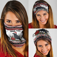 F Caw F Christmas Raven Personalized Neck Gaiter Holiday Crow Festive - Wonder Print Shop