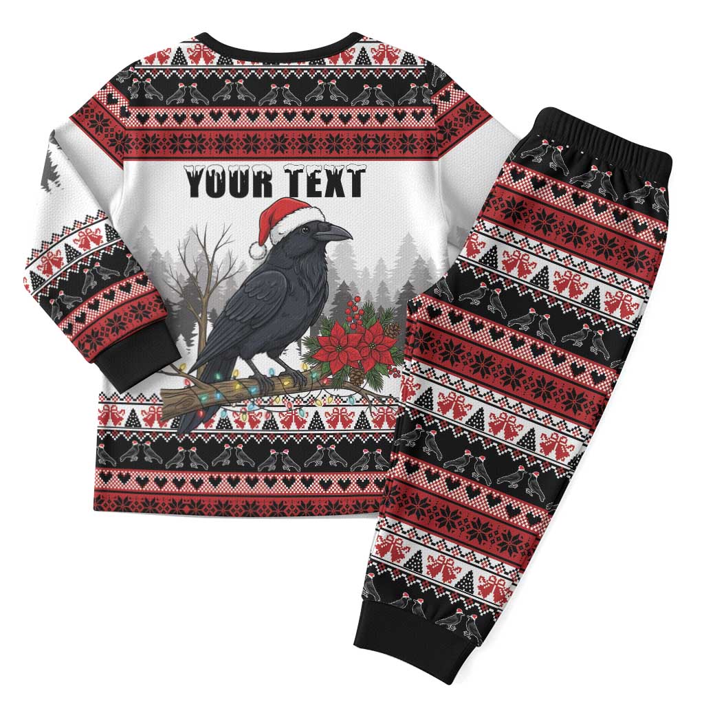 F Caw F Christmas Raven Personalized Christmas Pajama Set Holiday Crow Festive - Wonder Print Shop