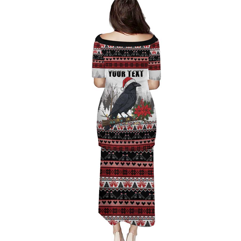 F Caw F Christmas Raven Personalized Puletasi Holiday Crow Festive - Wonder Print Shop