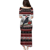 F Caw F Christmas Raven Personalized Puletasi Holiday Crow Festive - Wonder Print Shop