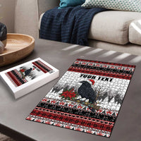 F Caw F Christmas Raven Personalized Puzzle Holiday Crow Festive - Wonder Print Shop