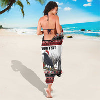 F Caw F Christmas Raven Personalized Sarong Holiday Crow Festive - Wonder Print Shop