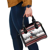 F Caw F Christmas Raven Personalized Shoulder Handbag Holiday Crow Festive - Wonder Print Shop