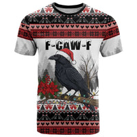 F Caw F Christmas Raven Personalized T Shirt Holiday Crow Festive - Wonder Print Shop
