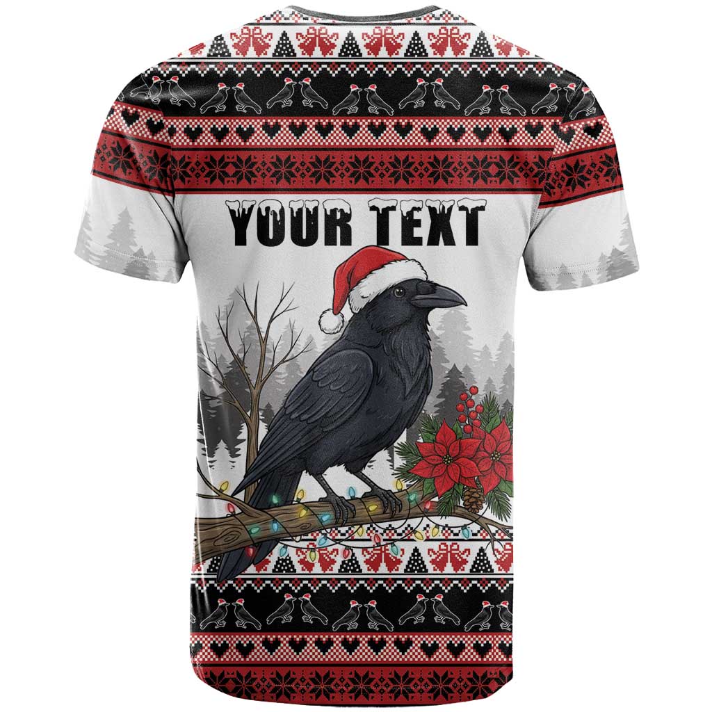F Caw F Christmas Raven Personalized T Shirt Holiday Crow Festive - Wonder Print Shop