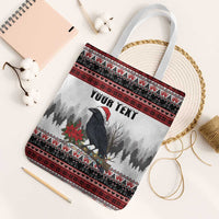 F Caw F Christmas Raven Personalized Tote Bag Holiday Crow Festive - Wonder Print Shop