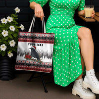 F Caw F Christmas Raven Personalized Tote Bag Holiday Crow Festive - Wonder Print Shop