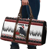 F Caw F Christmas Raven Personalized Travel Bag Holiday Crow Festive - Wonder Print Shop