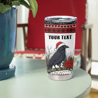 F Caw F Christmas Raven Personalized Tumbler Cup Holiday Crow Festive - Wonder Print Shop