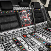 F Caw F Raven Christmas Back Car Seat Cover Funny Santa Crow - Wonder Print Shop