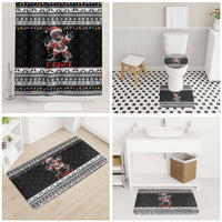 F Caw F Raven Christmas Bathroom Set Funny Santa Crow - Wonder Print Shop