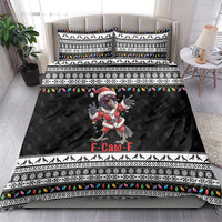 F Caw F Raven Christmas Bedding Set Funny Santa Crow - Wonder Print Shop