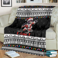 F Caw F Raven Christmas Blanket Funny Santa Crow - Wonder Print Shop