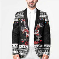F Caw F Raven Christmas Blazer Funny Santa Crow - Wonder Print Shop