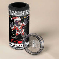 F Caw F Raven Christmas 4 in 1 Can Cooler Tumbler Funny Santa Crow - Wonder Print Shop