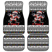 F Caw F Raven Christmas Car Mats Funny Santa Crow - Wonder Print Shop