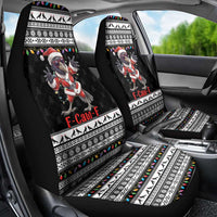 F Caw F Raven Christmas Car Seat Cover Funny Santa Crow - Wonder Print Shop