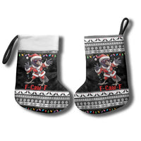 F Caw F Raven Christmas Stocking Funny Santa Crow - Wonder Print Shop